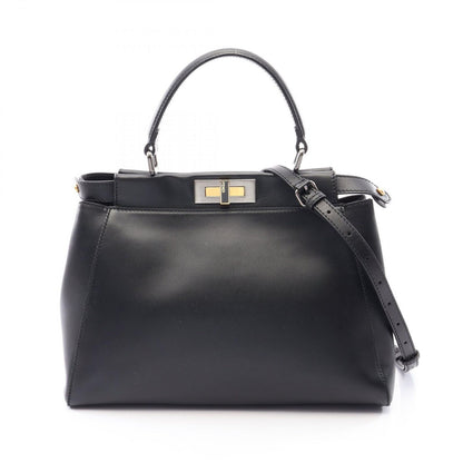 Fendi Handbag Peekaboo Regular Black Leather