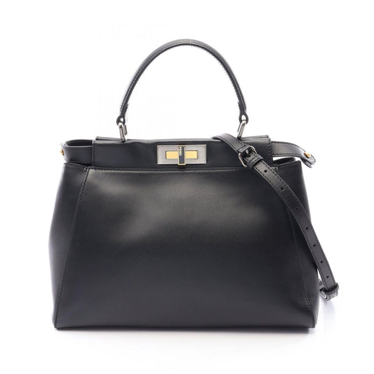 Fendi Handbag Peekaboo Regular Black Leather