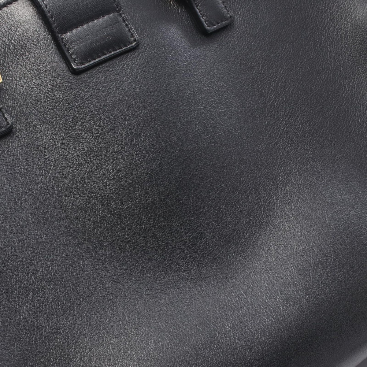 Saint Laurent Paris Handbag Monogram Cabas 2-Way Black Leather Small — view 8