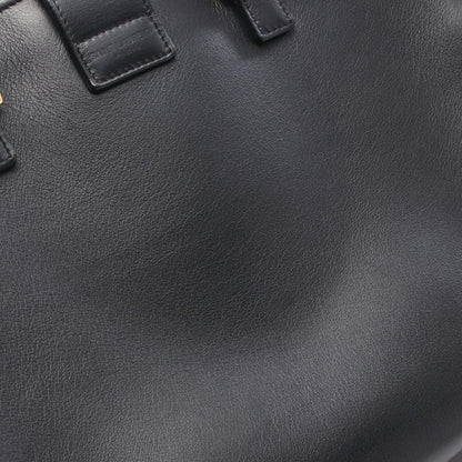 Saint Laurent Paris Handbag Monogram Cabas 2-Way Black Leather Small — view 8