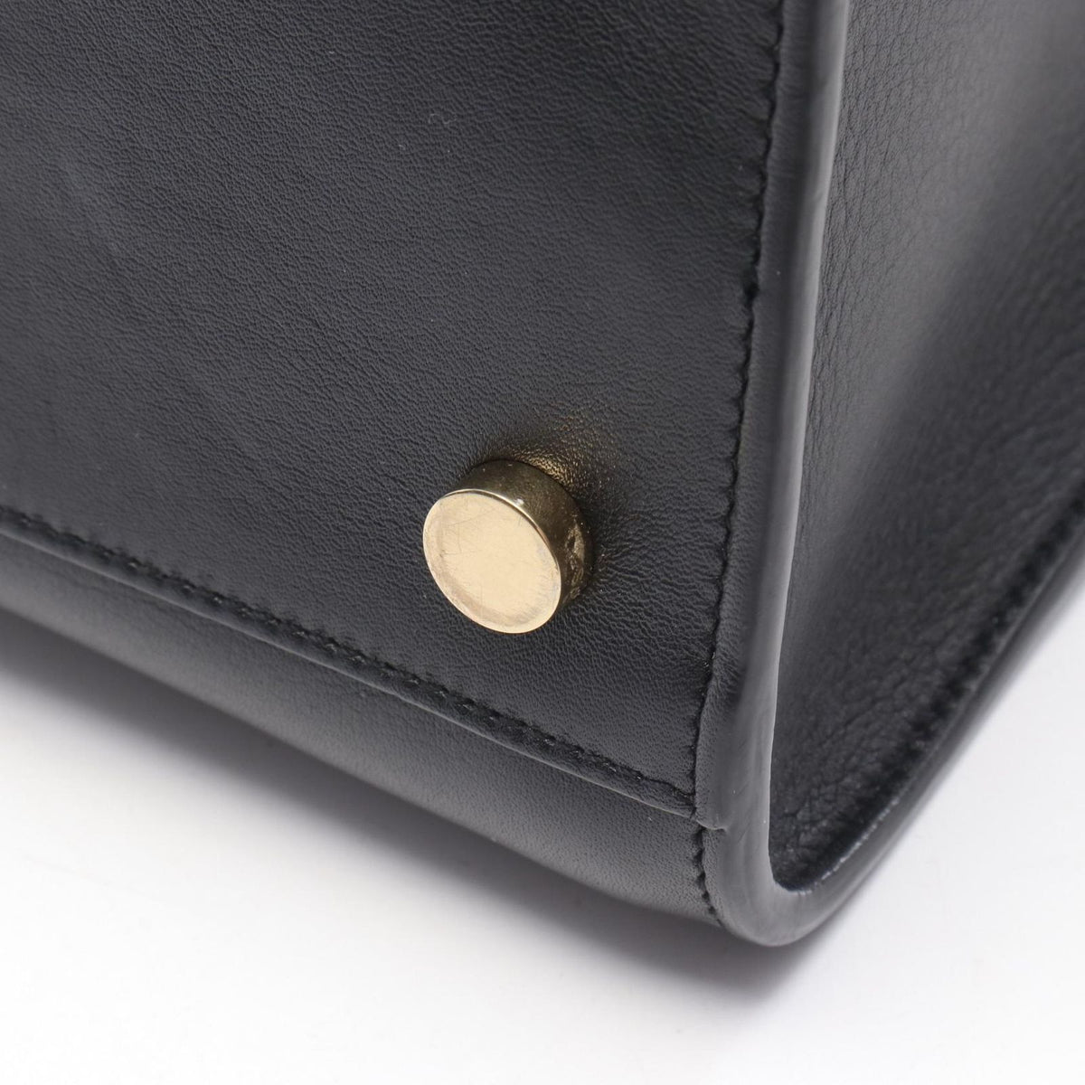 Saint Laurent Paris Handbag Monogram Cabas 2-Way Black Leather Small — view 7