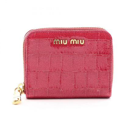 Miu Miu Coin Purse Pink Leather