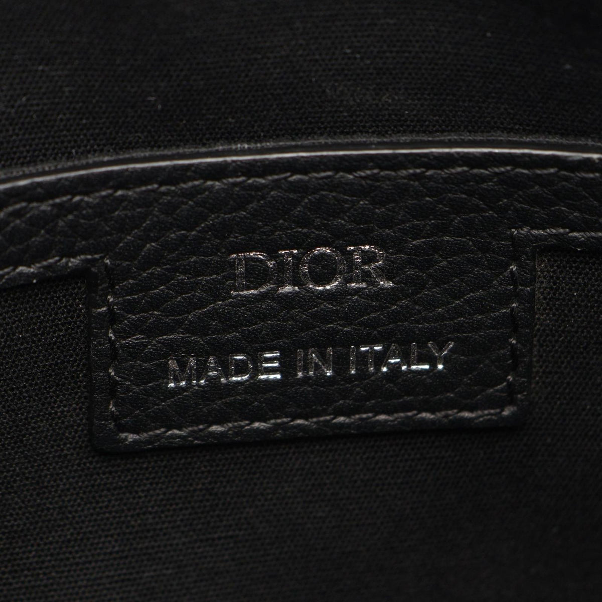 Dior Shoulder Bag Rider 2.0 Zip Mini Black Beige Leather Canvas Oblique — view 4