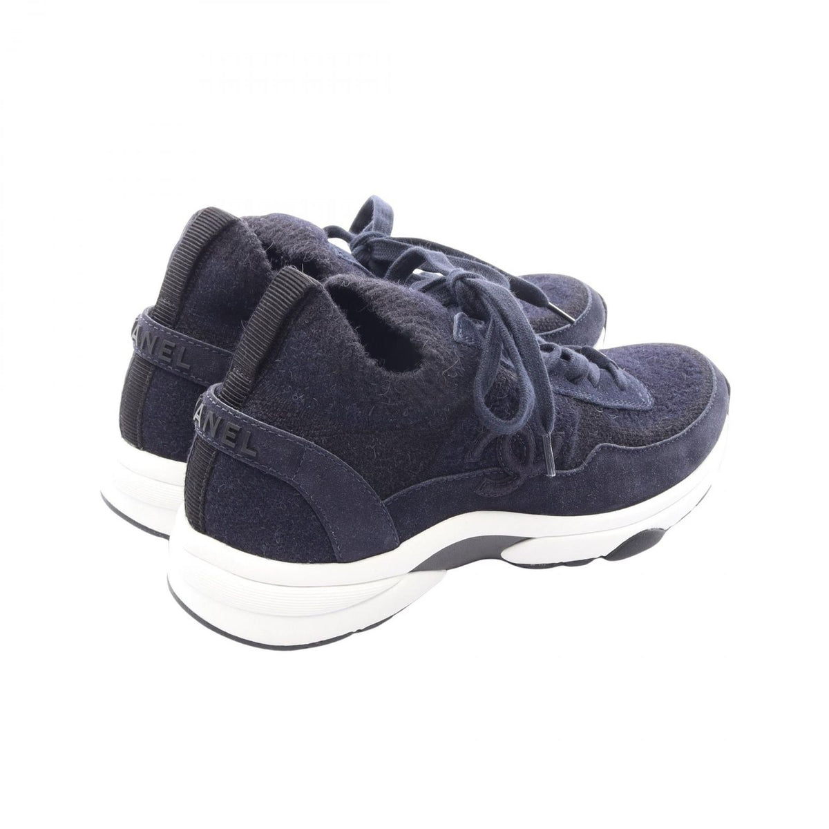 Chanel Sneakers CC Logo Fabric Suede — view 2