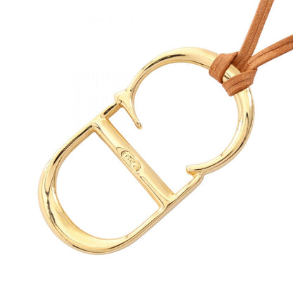Dior Necklace CD Logo Leather CD — view 2