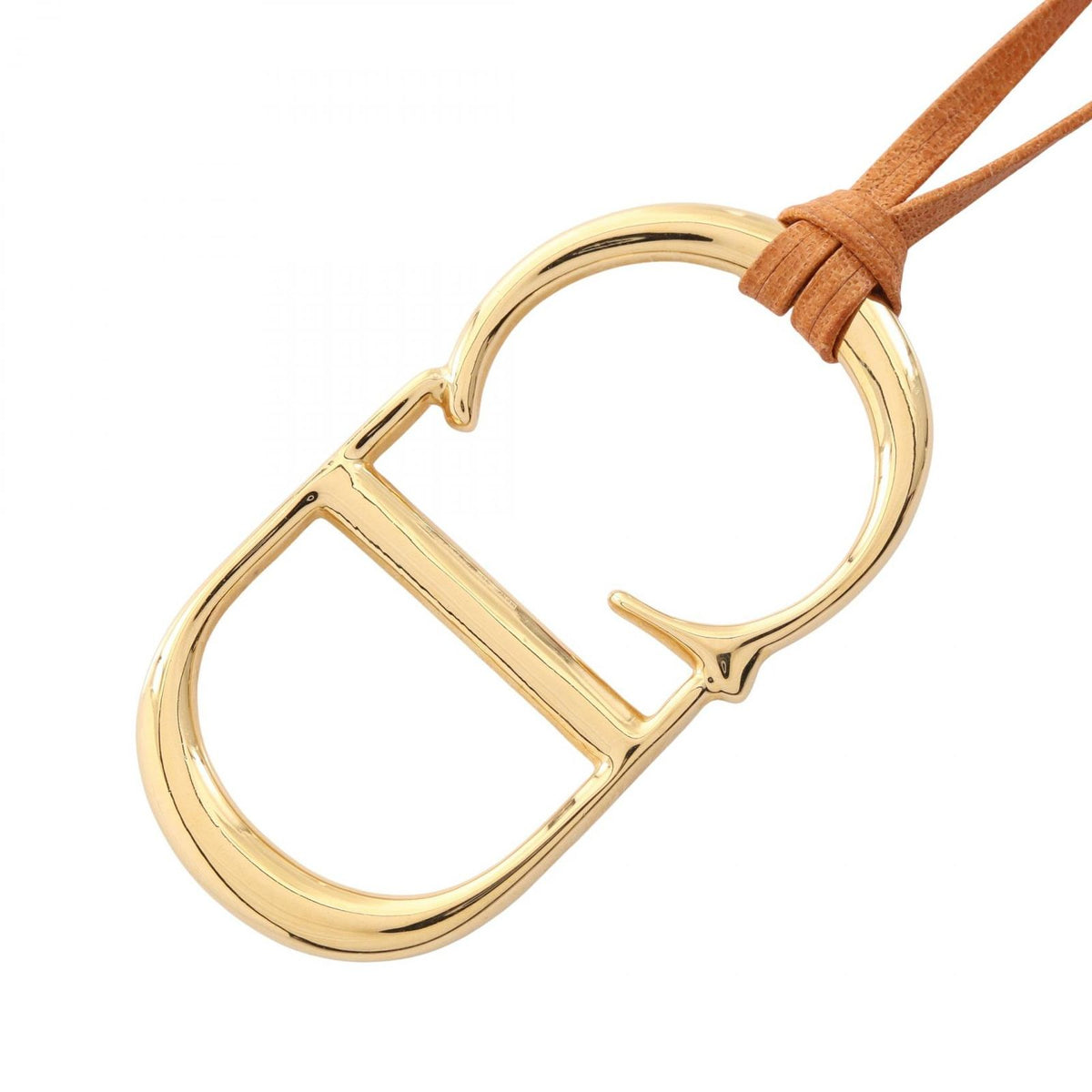 Dior Necklace CD Logo Leather CD
