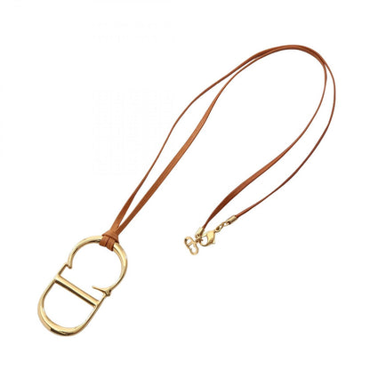Dior Necklace CD Logo Leather CD — view 3