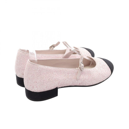 Chanel Pumps CC Logo Glitter Leather Shoes — view 2