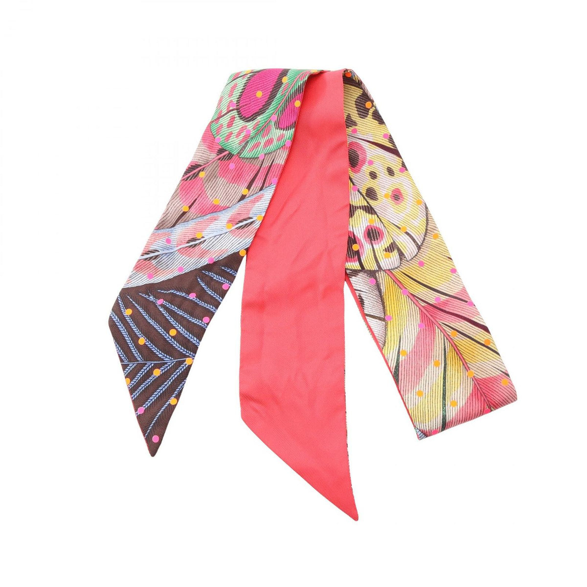 Hermes Scarf Twilly Plumetis Ribbon Silk