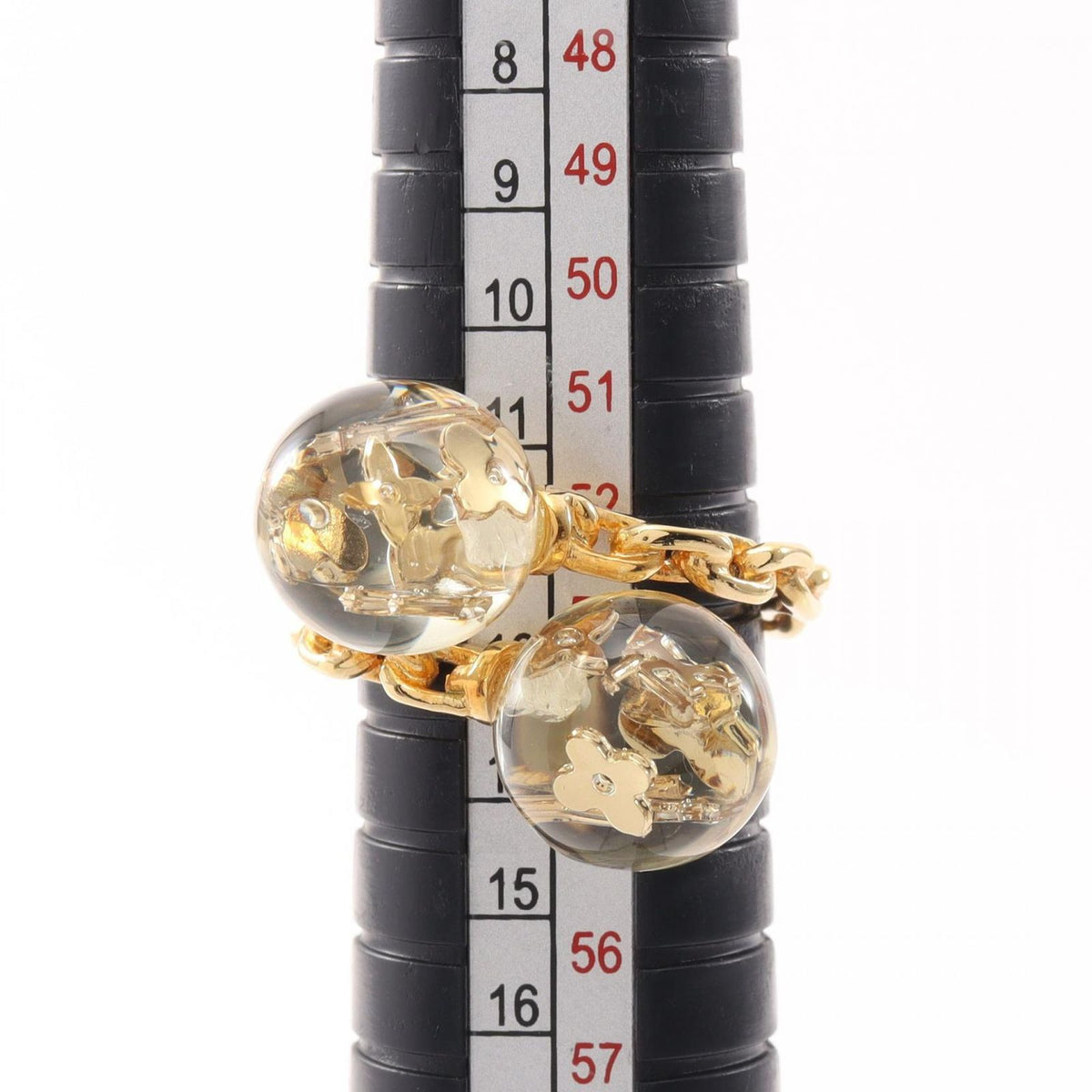 Louis Vuitton Ring Bague Inclusion YG Vert Fawn — view 5