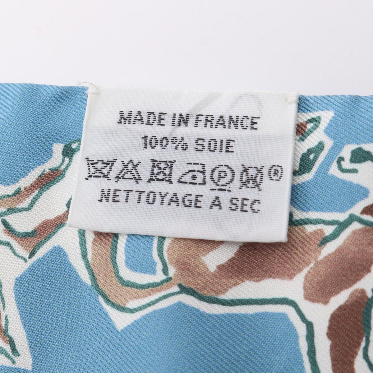 Hermes Scarf Twilly Chevaux en Liberte Blue Silk — view 5