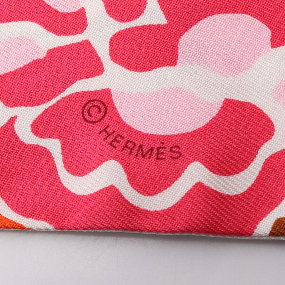 Hermes Scarf Twilly Bingata Red Silk — view 4