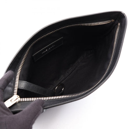 Balenciaga Clutch Graffiti Black White Leather — view 3