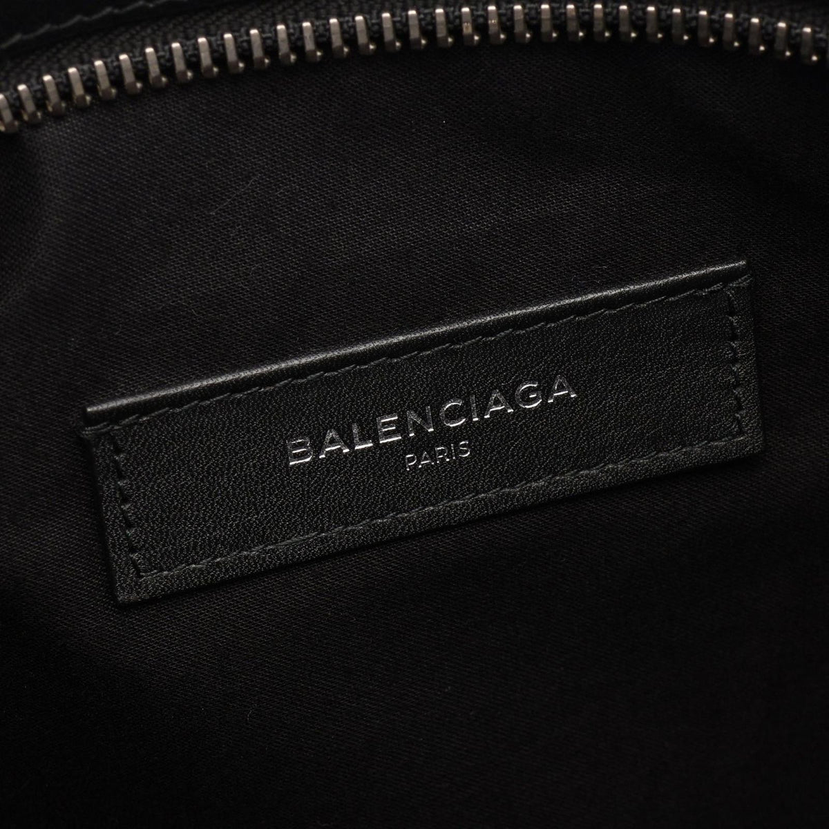 Balenciaga Clutch Graffiti Black White Leather — view 4