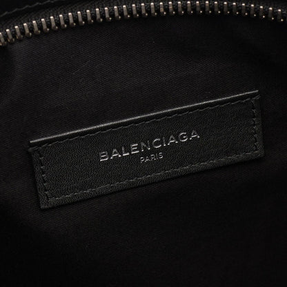 Balenciaga Clutch Graffiti Black White Leather — view 4