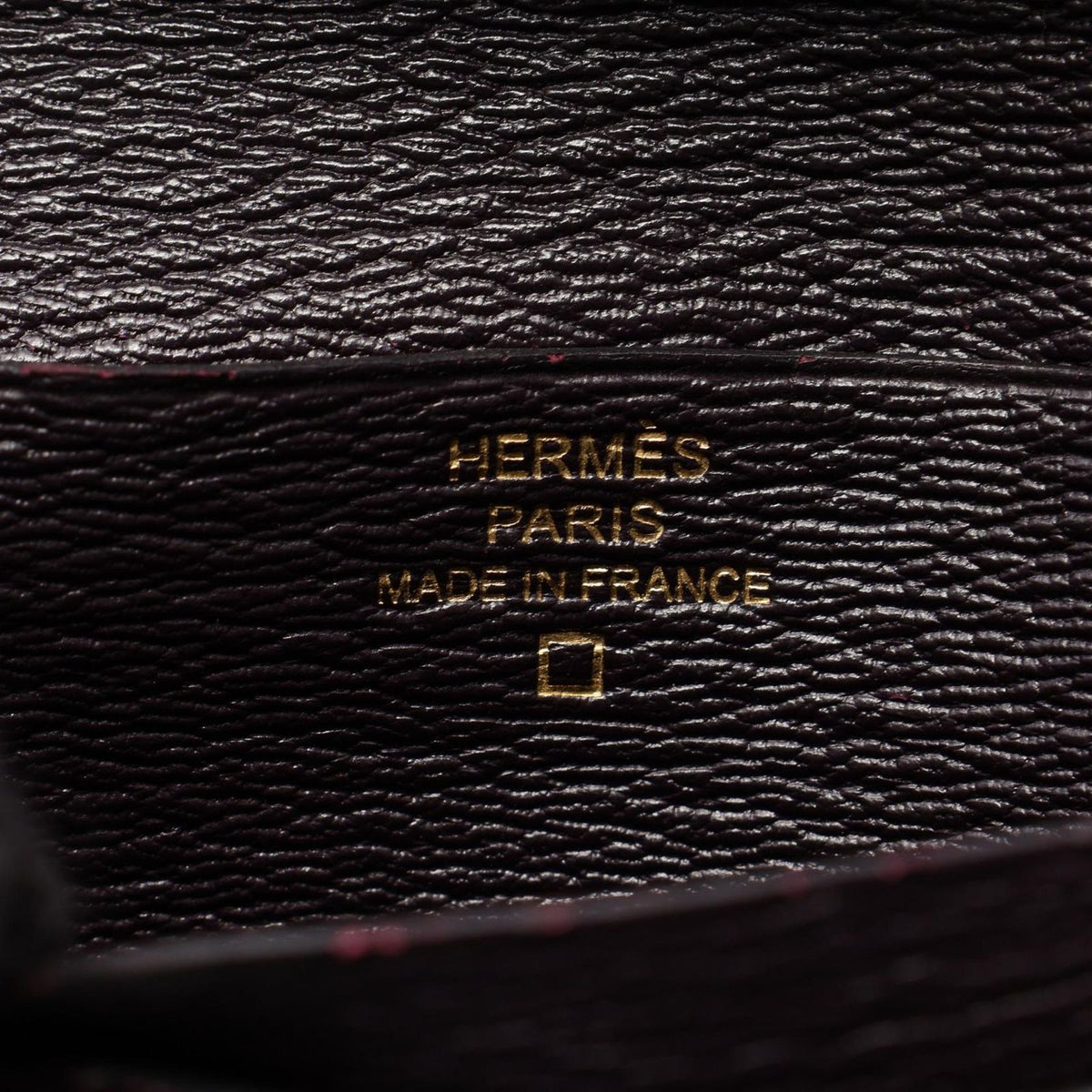 Hermes Bifold Wallet Bearn Compact Raisin — view 4