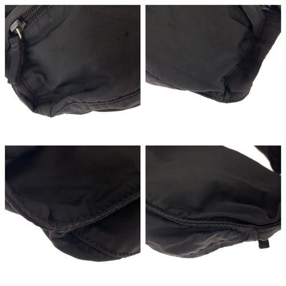 Prada Tessuto Black Silver Nylon Belt Bag — view 3