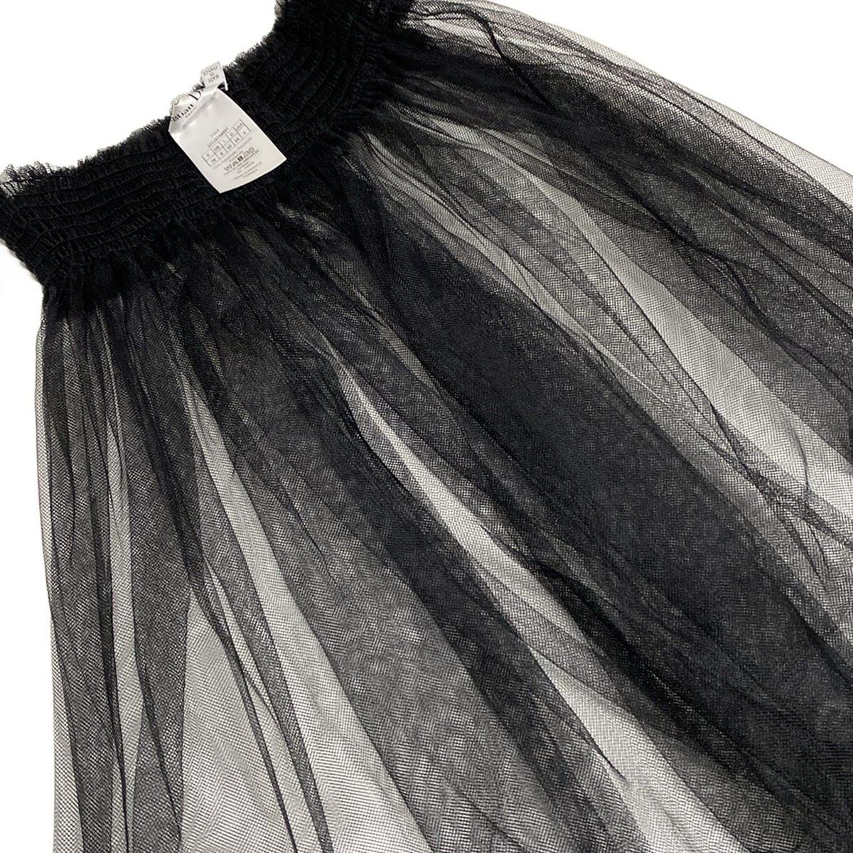 Dior Long Skirt I Black Mesh Tulle 40 — view 8