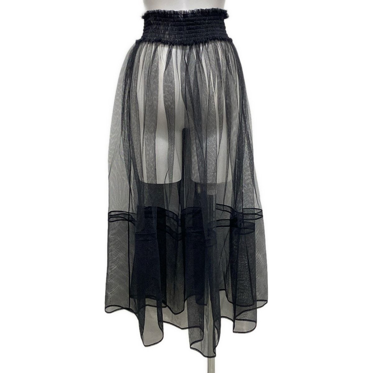 Dior Long Skirt I Black Mesh Tulle 40 — view 2