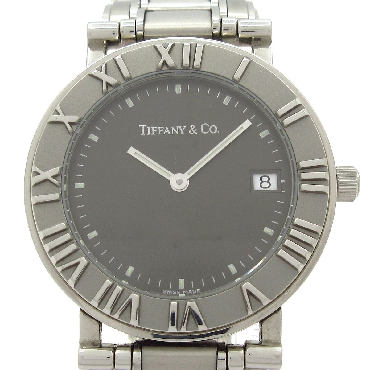 Tiffany & Co Watch Atlas Round Dark Gray
