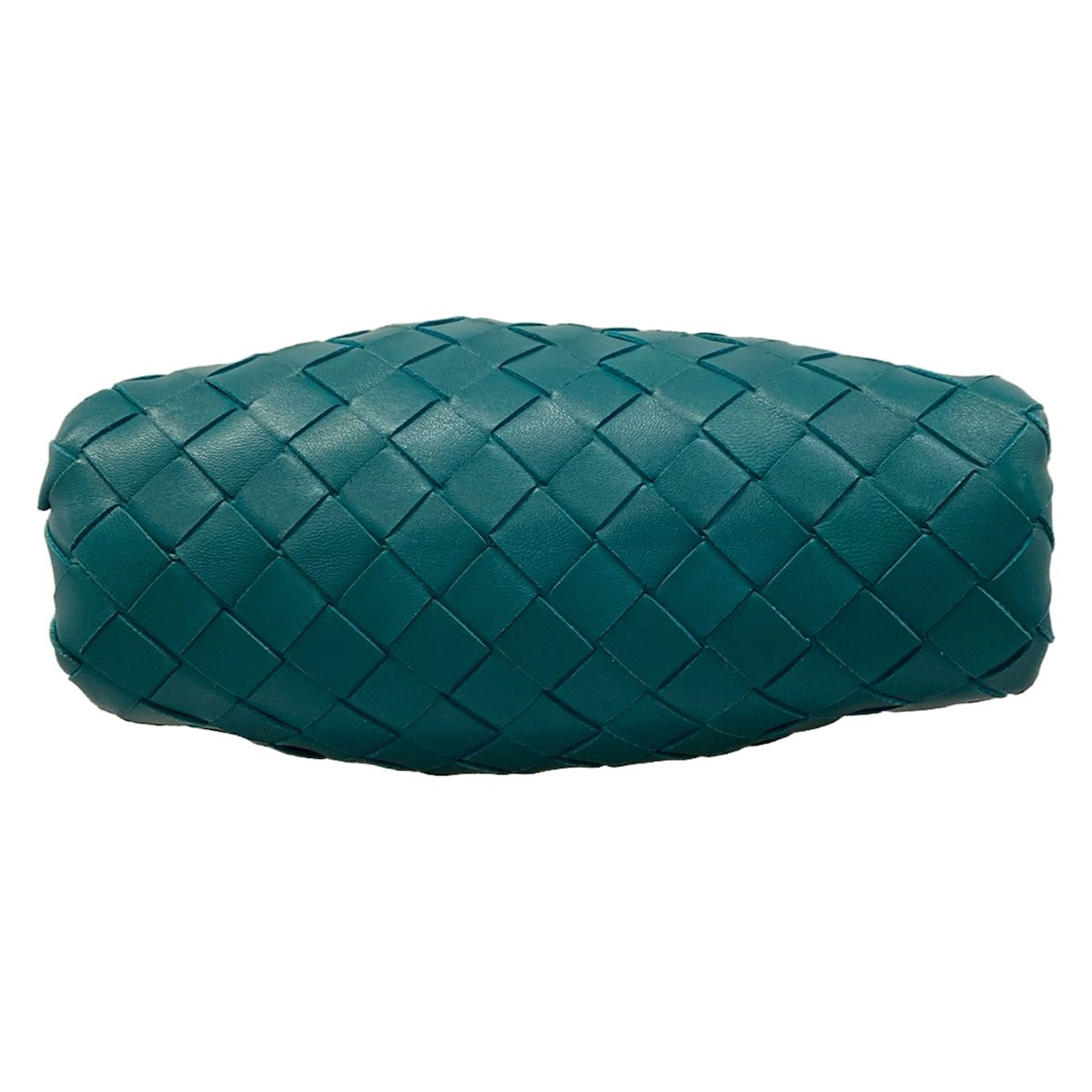 Bottega Veneta Shoulder Bag Mini the Pouch Intrecciato Turquoise Blue Kiss Lock — view 5