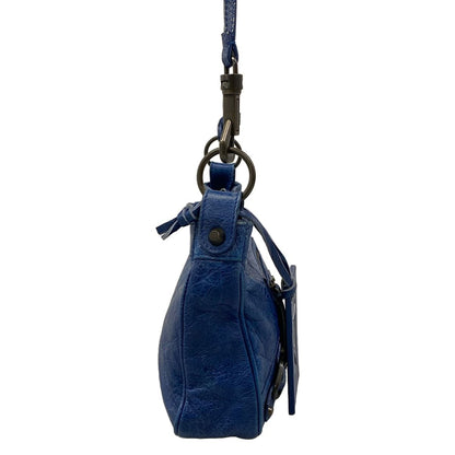Balenciaga Shoulder Bag the Hips Blue Leather — view 2
