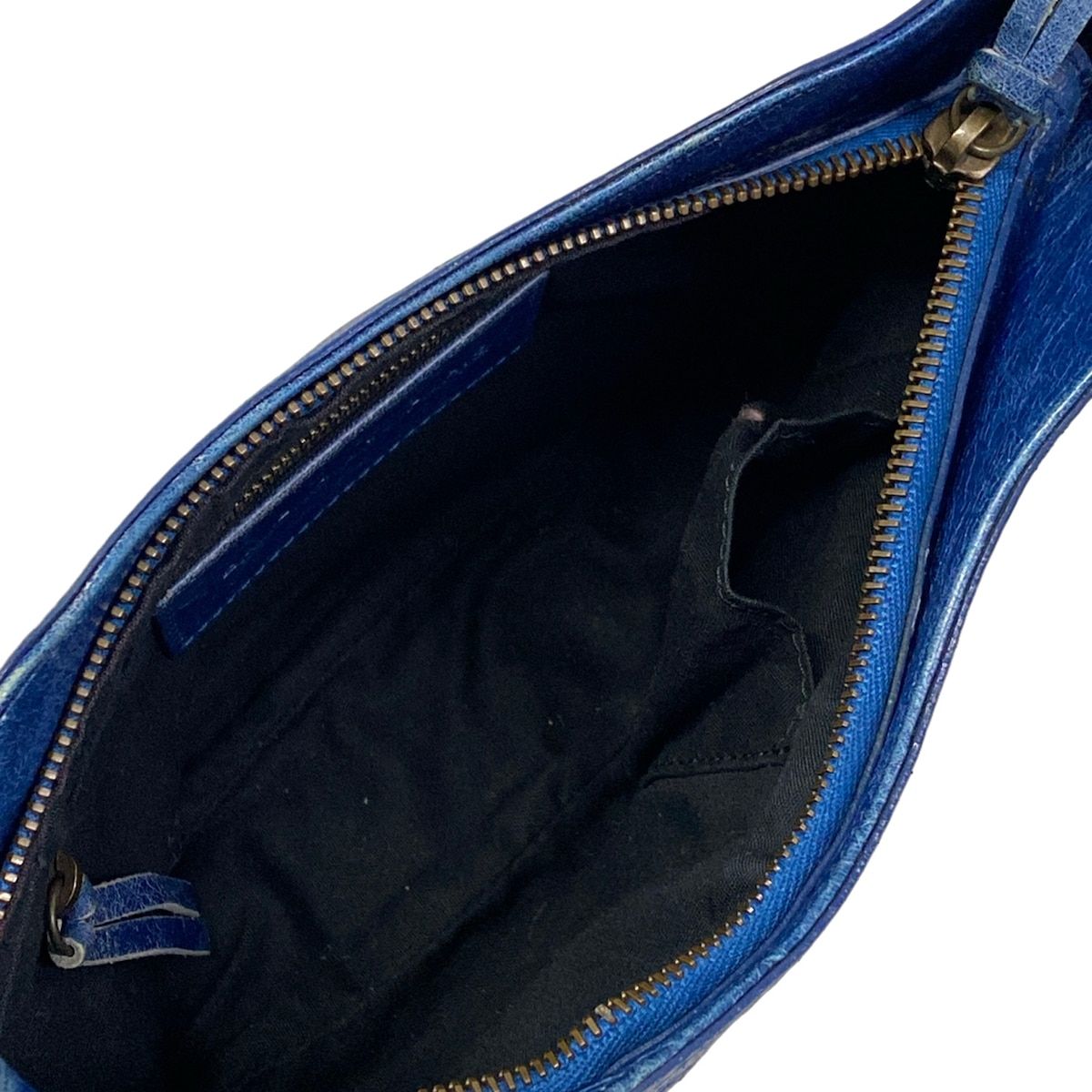 Balenciaga Shoulder Bag the Hips Blue Leather — view 7