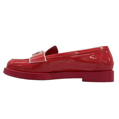 Chanel Loafers Pink CC Logo Leather — view 3
