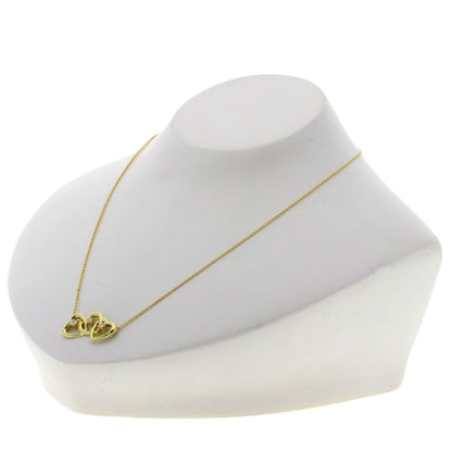 Tiffany & Co Triple Heart Diamond Necklace 18k Yellow Gold — view 4