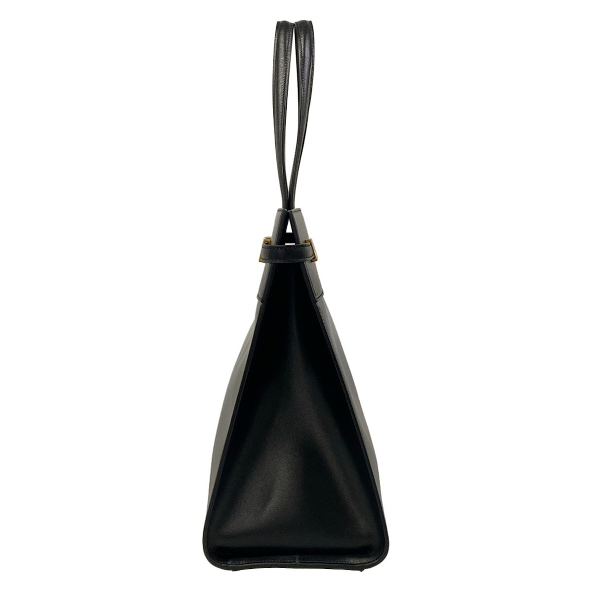 Saint Laurent Paris Tote Bag Manhattan Medium Black Leather — view 4