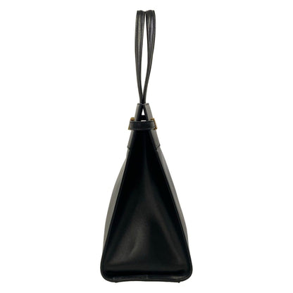 Saint Laurent Paris Tote Bag Manhattan Medium Black Leather — view 4