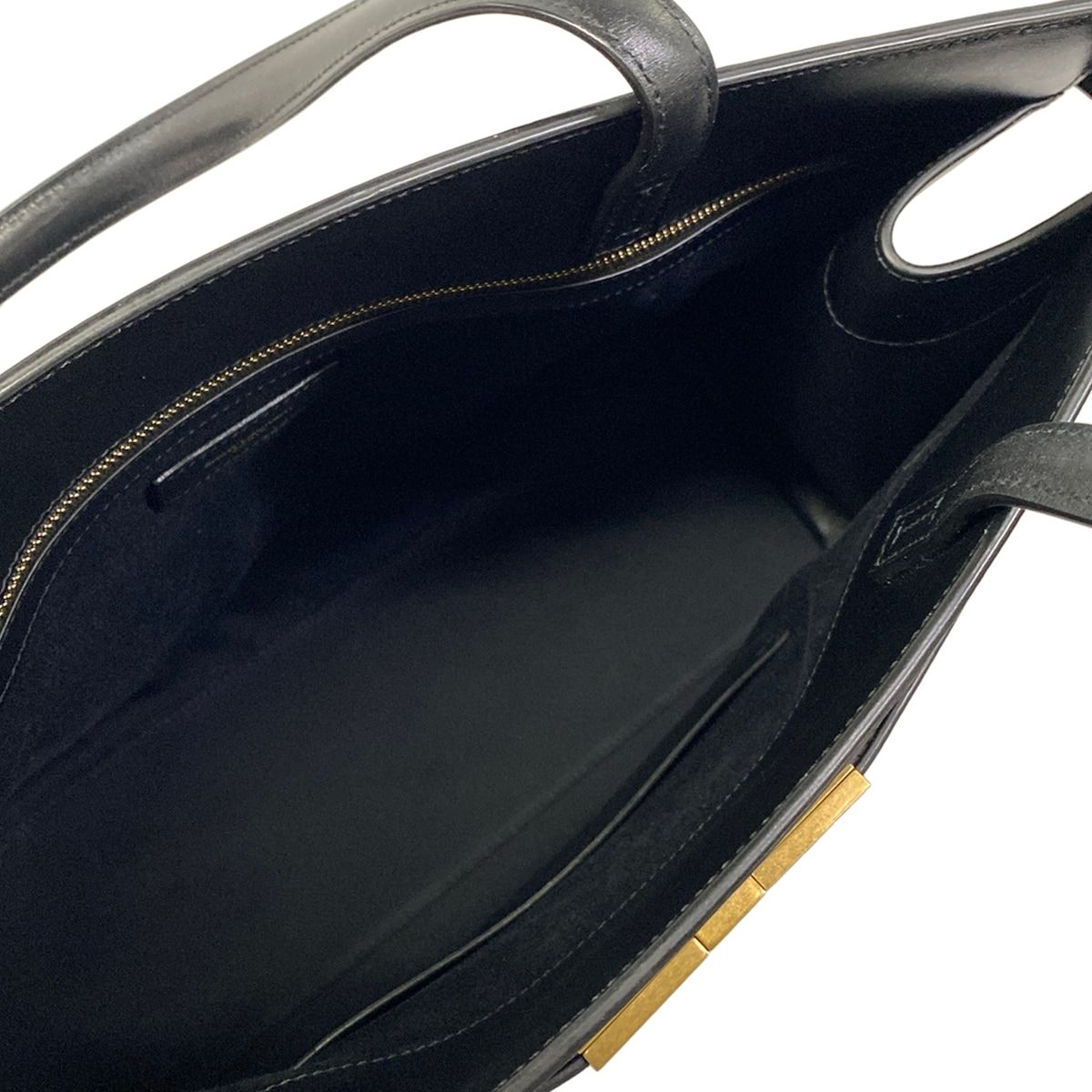 Saint Laurent Paris Tote Bag Manhattan Medium Black Leather — view 7