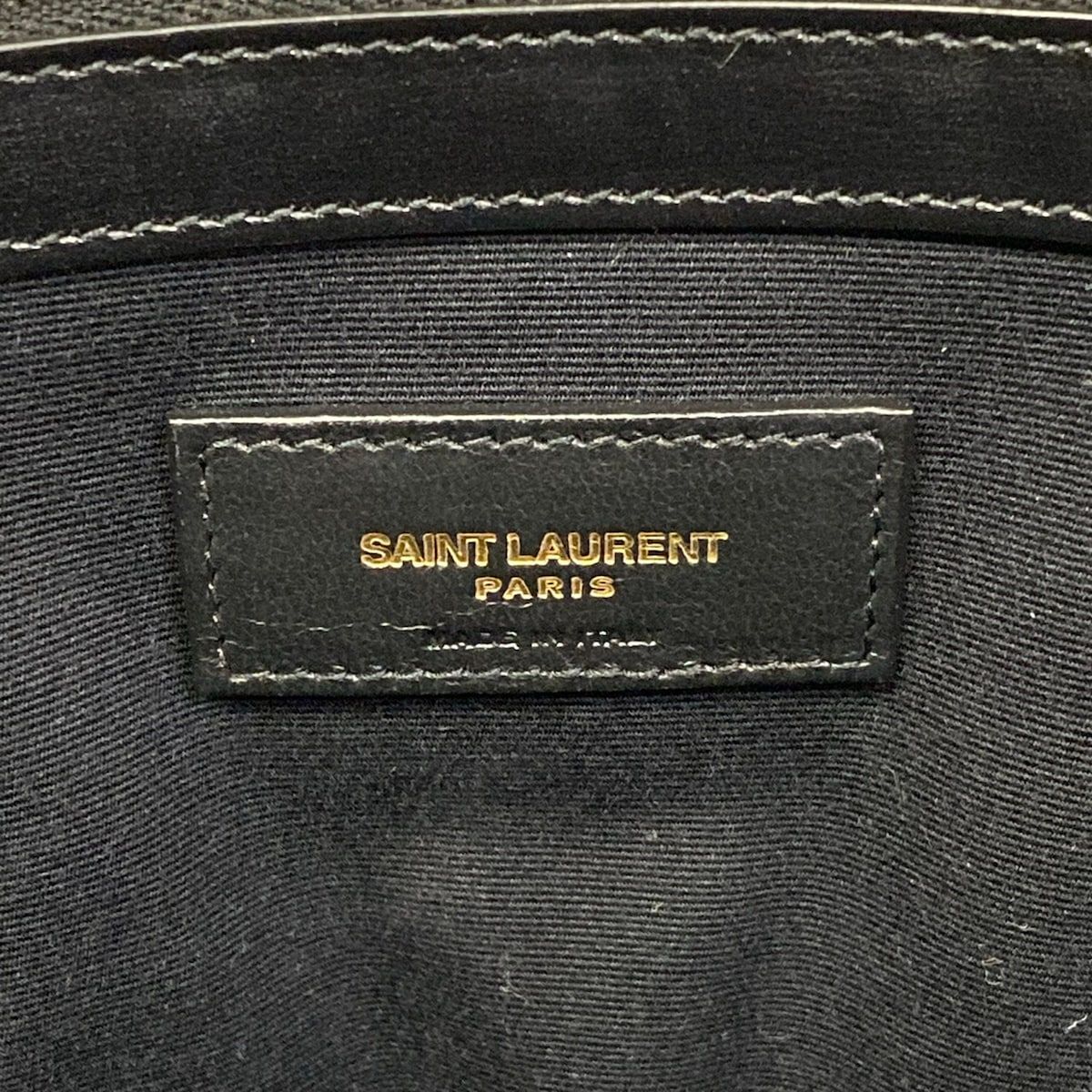 Saint Laurent Paris Tote Bag Manhattan Medium Black Leather — view 8