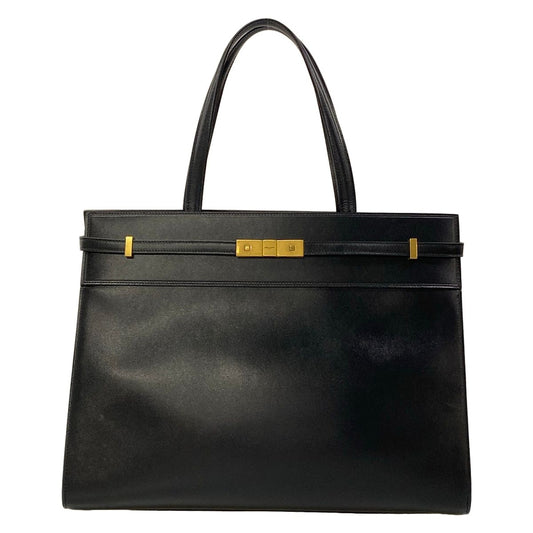 Saint Laurent Paris Tote Bag Manhattan Medium Black Leather