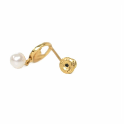 Fendi Earrings Pearl Gold Colored — view 4