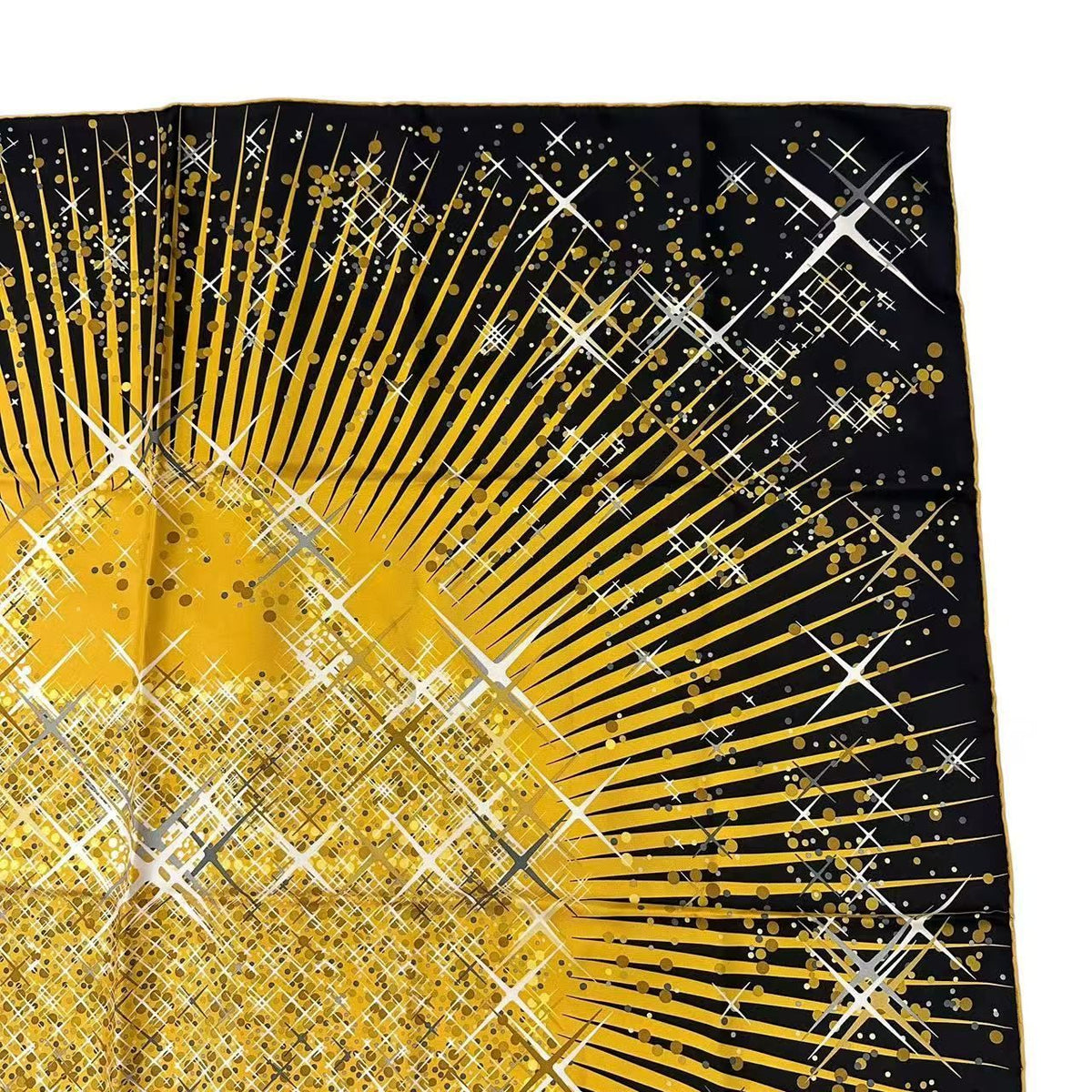 Hermes Carre 90 Scarf Silk Magic Kelly Black Yellow — view 3