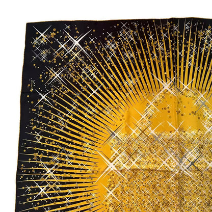 Hermes Carre 90 Scarf Silk Magic Kelly Black Yellow — view 2