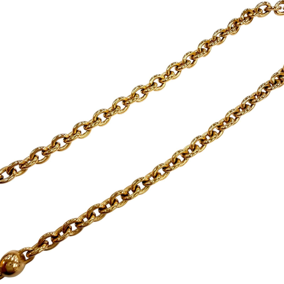 Miu Miu Logo Chain Choker Necklace Gold — view 5