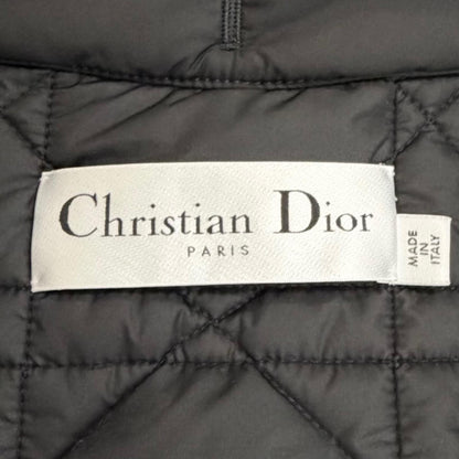 Dior Macro Cannage Collarless Quilted Jacket Black 38 — view 8