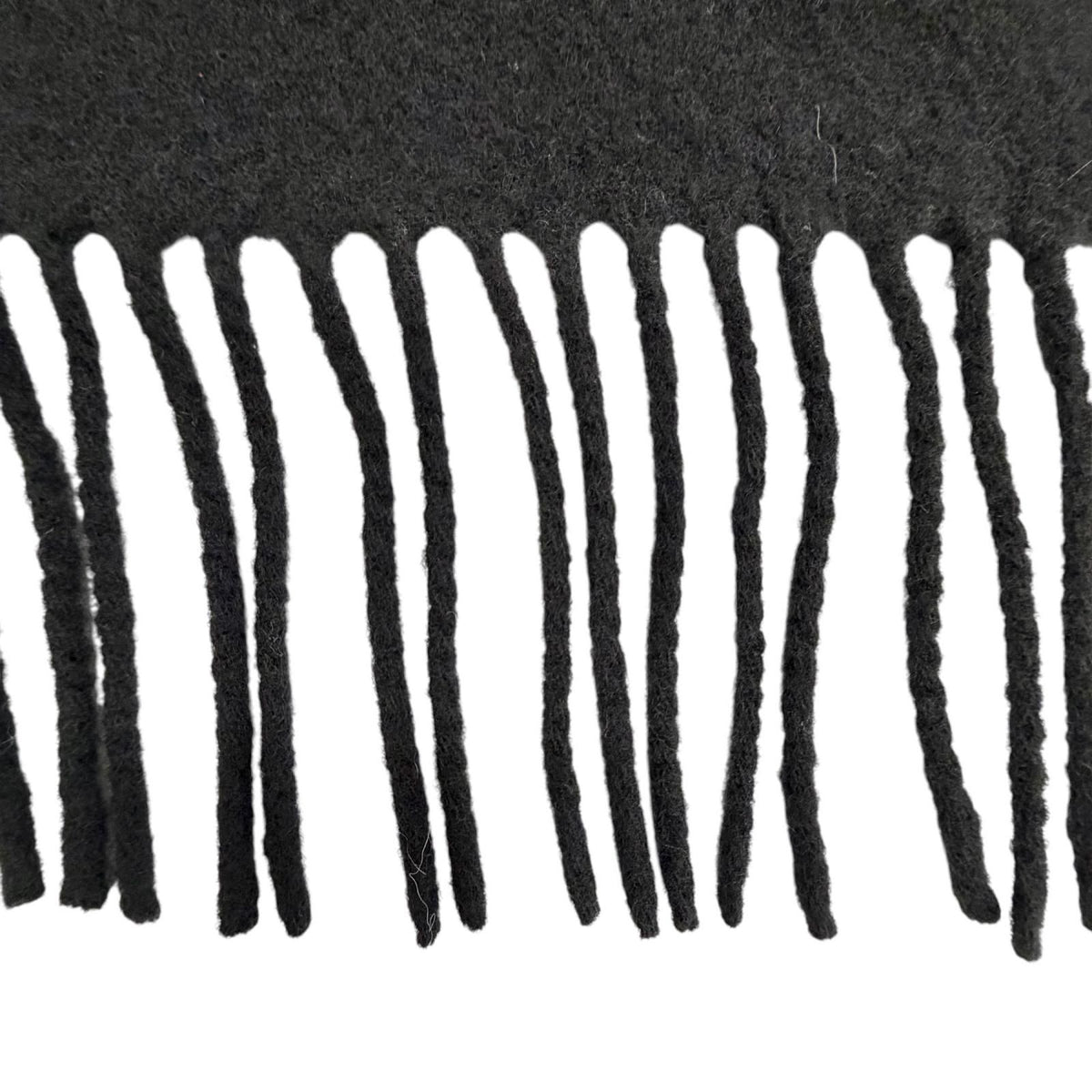 Moncler Mantella Wool 100% Logo Patch Down Sleeve Fringe Cape Coat Poncho Black — view 7