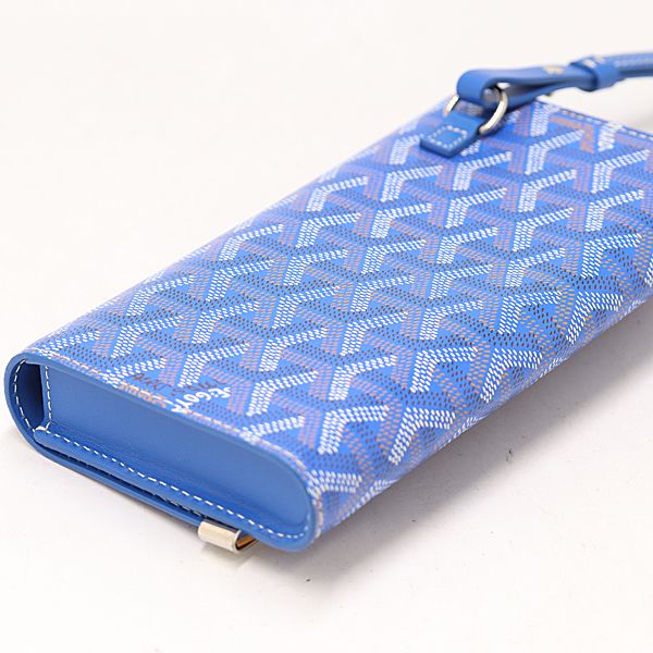 Goyard Monte Carlo Mini Case Mini Pouch Leather Blue Color Mtm — view 6