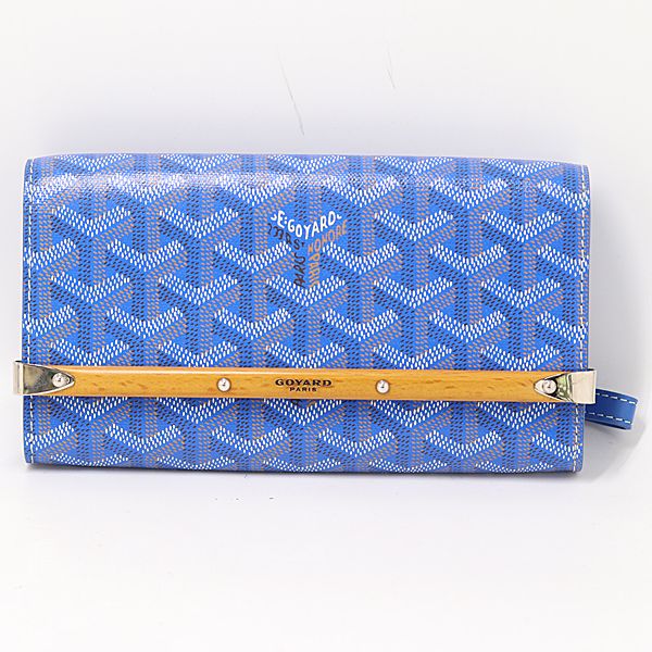 Goyard Monte Carlo Mini Case Mini Pouch Leather Blue Color Mtm — view 2