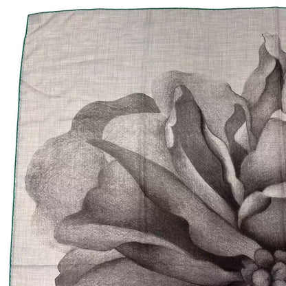Hermes Scarf Cashmere Carre 140 Rose of Alma Une Pour Gray — view 2