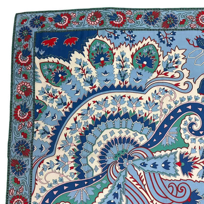 Hermes Scarf Cashmere Carre 140 Paisley From Blue — view 2