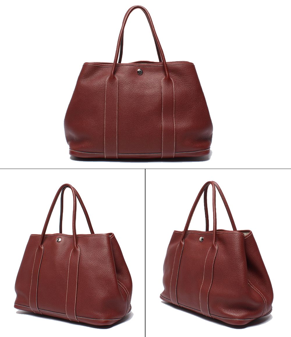 Hermes Tote Bag Silver Garden Party PM — view 2
