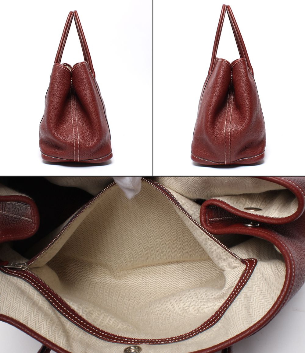 Hermes Tote Bag Silver Garden Party PM — view 8