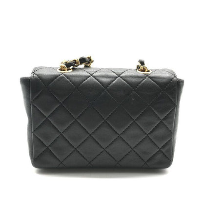Chanel CC Logo Mini Quilted Turnlock Chain Shoulder Bag Moss Green — view 3