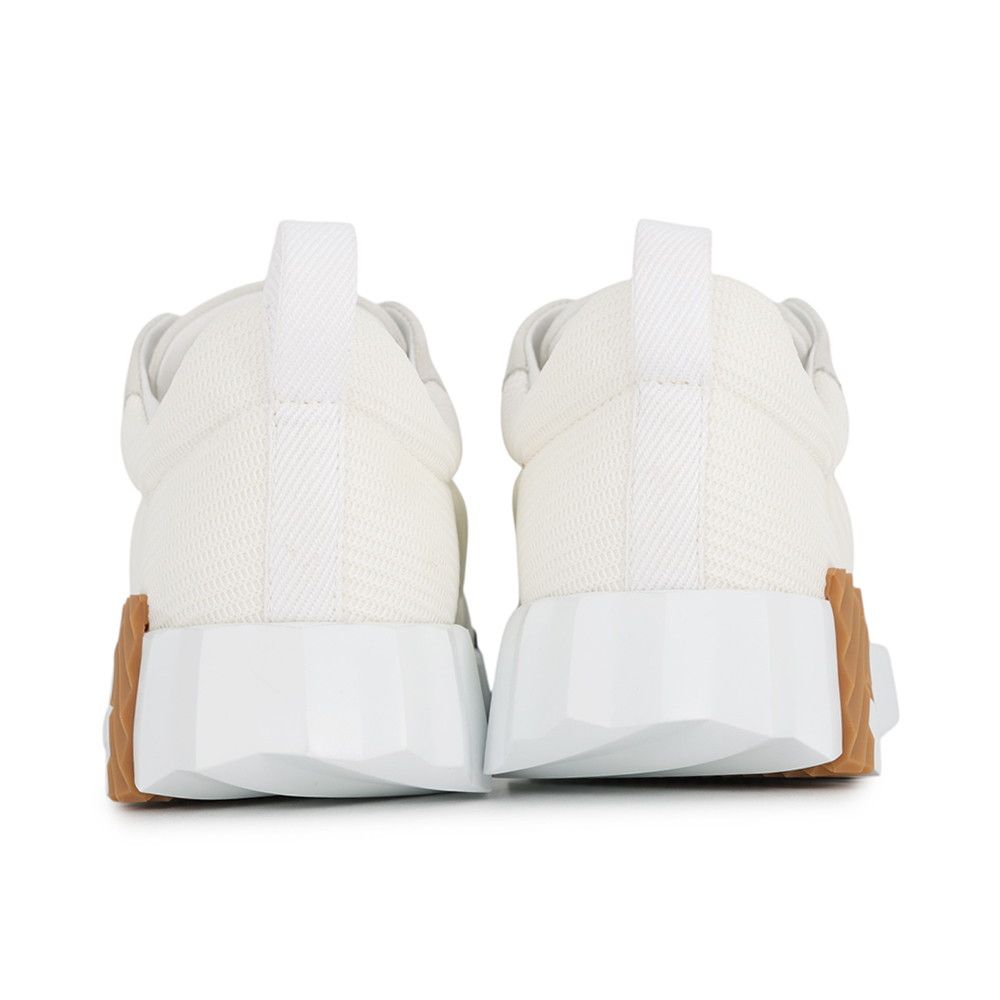 Hermes Sneakers Bounding Mesh Velour Shoes White — view 3