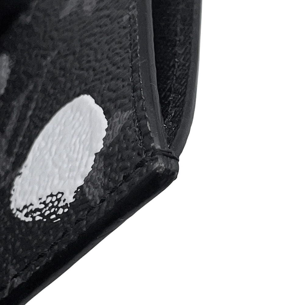 Louis Vuitton Card Case Monogram Eclipse LV YK Coin Holder Yayoi Kusama Black — view 5
