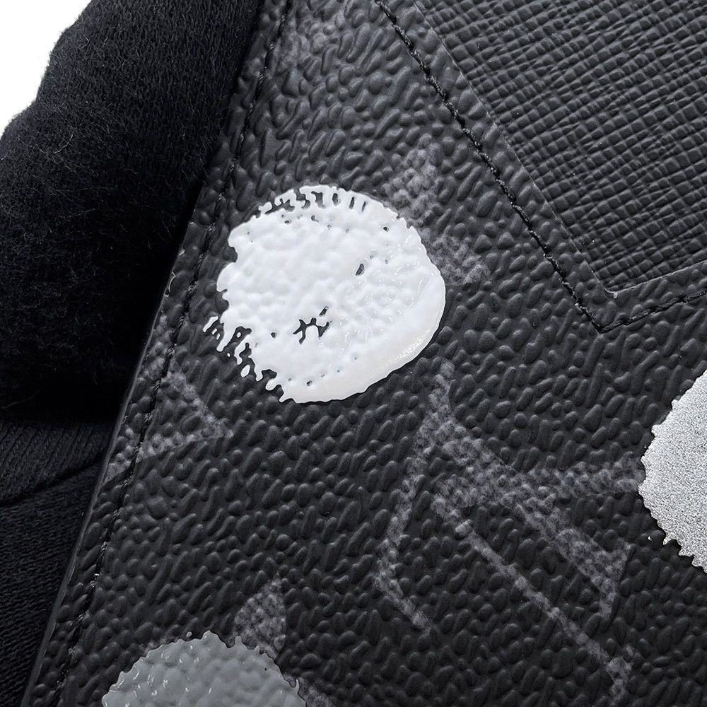 Louis Vuitton Card Case Monogram Eclipse LV YK Coin Holder Yayoi Kusama Black — view 6